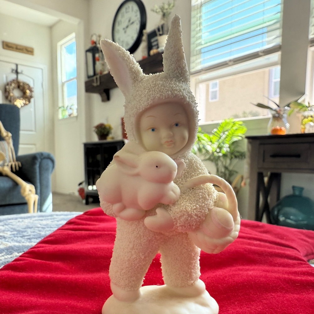 Department 56 White Bunny Child Figurine